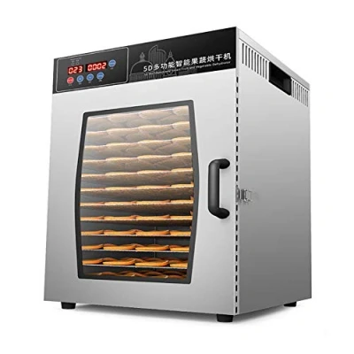 Image of ZYFA Food Dehydrator Raw &amp; Jerky Fruit Dehydrator,Preserve Food,with 0 99 Hours Timer (12 Trays),Dryer for, Herb, Meat, Beef, and To Dry Vegetables