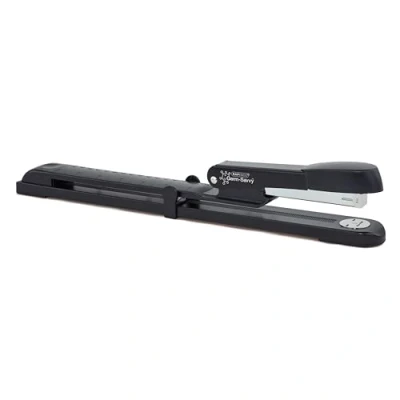 Image of Rapesco A590FBA3 Germ Savvy Antibacterial, Marlin Long Arm Stapler, Black