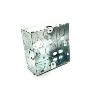 Image of Wall Pattress Back Box Single 1 Gang 35mm Steel Metal
