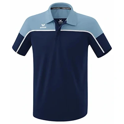 Image of Erima Men&#039;s „Change Polo Shirt, New Navy/Faded Denim/White, XXL