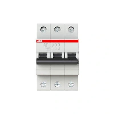 Image of ABB SH203 C40 Miniature Circuit Breaker, 3 Pole, 40 Amp (ABB2CDS213001R0404)