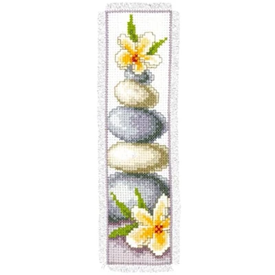 Image of Vervaco Bookmark Frangipani Counted Cross Stitch Kit, Multi Colour