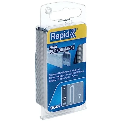 Image of Rapid High Performance No.7 Cable Staples, Leg Length: 12 mm, 40109523 960 Pieces , Grey
