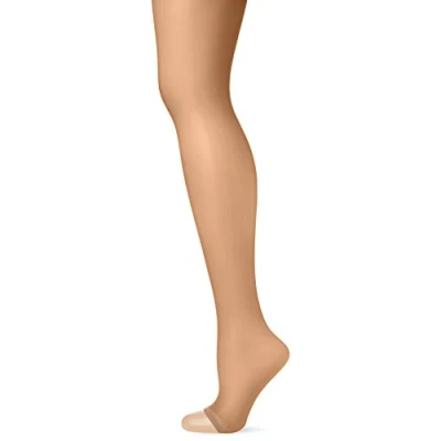 Image of Pretty Polly Women&#039;s Naturals 8d Open Toe Tights, Beige (Barely There), S M UK