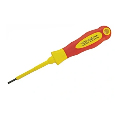 Image of VDE Soft Grip Screwdriver Parallel Slotted Tip 3.5 x 100mm