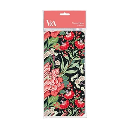 Image of Museums &amp; Galleries 1 Pack of Butterfield Flowers Designer Tissue Paper V&amp;A Collection