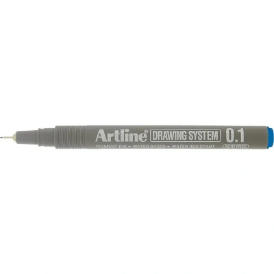 Image of Artline 0.1mm Drawing System Blue (Pack of 12)