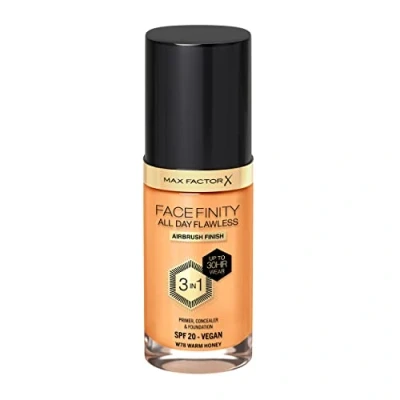 Image of Max Factor Facefinity 3 in 1 All Day Flawless Liquid Foundation, SPF 20 78 Warm Honey, 30 ml