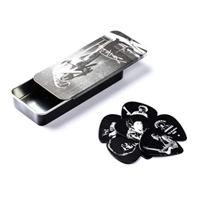 Image of DUNLOP JHPT05H 12 PICKS TIN BOX JIMI HENDRIX HEAVY