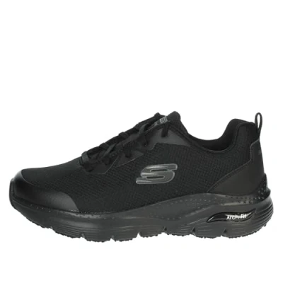 Image of Skechers Women&#039;s Arch FIT SR Sneaker, Black Textile/Synthetic, 7 UK