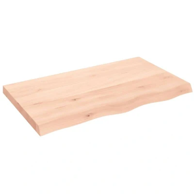 Image of vidaXL Wall Shelf 100x60x(2 6) cm Untreated Solid Wood Oak