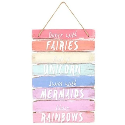 Image of something different Plaque, Wooden, Multicolor , H:30cm W:20cm D:1cm