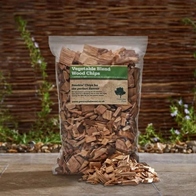 Image of Vegetable BBQ Smoking/Smoker Wood Chips 3 Litre (24 Great Flavours available 100% Natural with nothing added) (Vegetable Chip Blend)