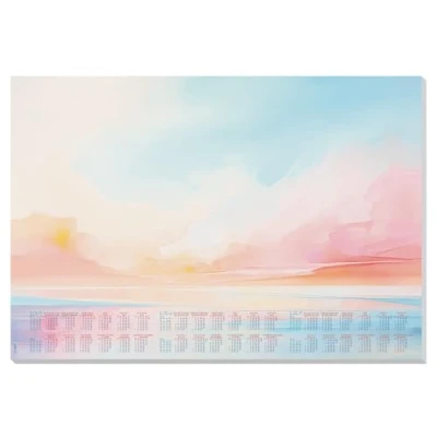 Image of SIGEL HO313 Paper Desk Pad, with 3 Year Calendar, A2 (59.5 x 41 cm), Design Magic Sunset, 80gsm, 30 Sheets