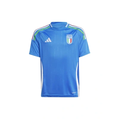 Image of adidas Performance Italy 2024 HOME Football shirt for kids, Size: 11 12y, Blue