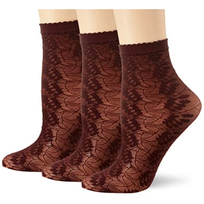 Image of FALKE Women&#039;s Dew Drops Socks, Rot (Barolo 8596), 35 38