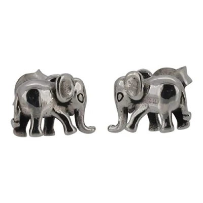 Image of Touch Jewellery 925 Sterling Silver Elephant Stud Earrings