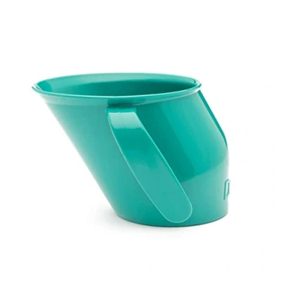 Image of Doidy Cup, 6 Months +, Baby &amp; Toddler First Open Ergonomic Slanted Design for Training Learning to Drink, weaning Essentials Milk Water (Green)