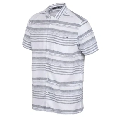 Image of Regatta Mens Mahlon Shirt Dark Denim Strpe M