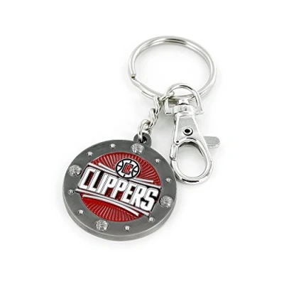 Image of aminco NBA Los Angeles Clippers Impact Keychain, Red, 2