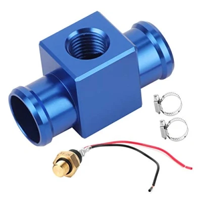 Image of EBTOOLS Water Temperature Switch Motorcycle Thermostat Radiator Coolant Fan Temp Sensor Replacement for ATV Off Road Vehicle(blue)