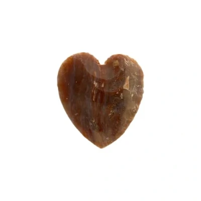 Image of VIE Small Crystal Heart, 2 3cm, Indian Agate