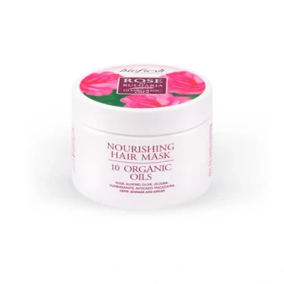Image of Biofresh Rose of Bulgaria Nourishing Hair Mask with Water, 330 ml