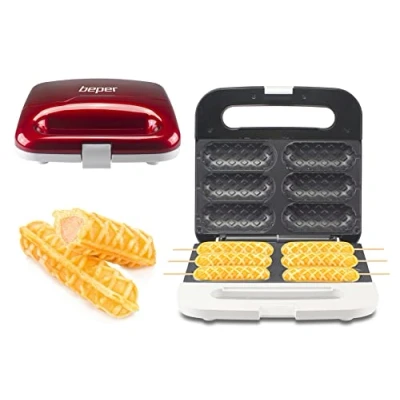 Image of BEPER P101CUD100 Plate for Waffle Stick, 850 W, ABS, Red, Aluminium