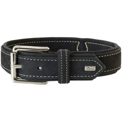 Image of Hunter Dog Collar Hunting, 45, Black Leather