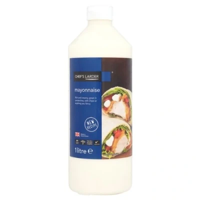 Image of Chef&#039;s Larder Mayonnaise 1 Litre (Pack of 6 x 1ltr)