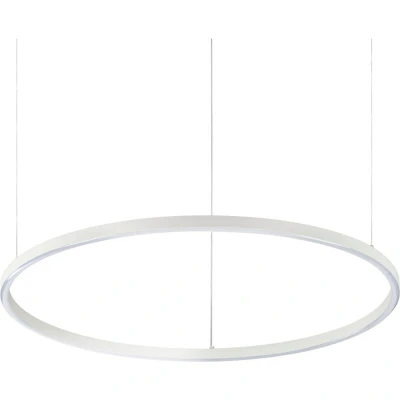 Image of Oracle Slim 70cm DALI Dimmable 4000K Round Integrated LED Pendant Ceiling Light White