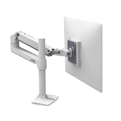 Image of Ergotron LX Desk mount Monitor Arm, Tall Pole for aluminium, steel white screen size: up to 32&quot;