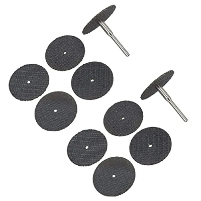Image of 12pc Rotary Tool Resin Cutting Trimming Disc Set 31mm Diameter 3.17mm Mandrel