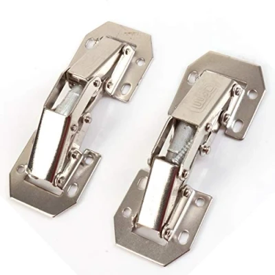 Image of 2X Easy Fit Hinges Screw in Kitchen Cupboard/Cabinet Spring Loaded