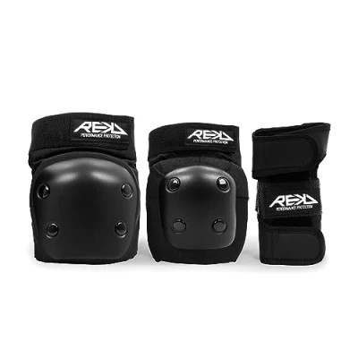 Image of REKD Junior Heavy Duty Triple Pad Set, Complete Protection Pack, Fully Certified for All Action Sports