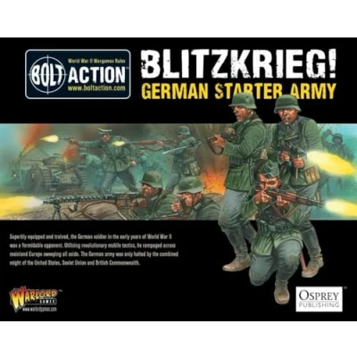 Image of Blitzkrieg German Starter Army 28mm Scale Plastic Miniatures for Bolt Action by Warlord Games Highly Detailed World War 2 Table top Wargaming