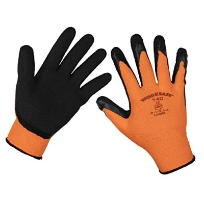 Image of Worksafe Foam Latex Gloves (Large) Pair