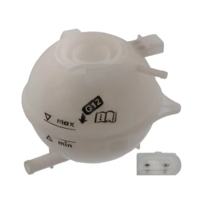 Image of 6Q0121407, 6Q0121407A, 6Q0121407B, 6Q0121407D, 6RU121407 Expansion Tank FEBI BILSTEIN 44535 with coolant level sensor without lid SKODA: Fabia 2