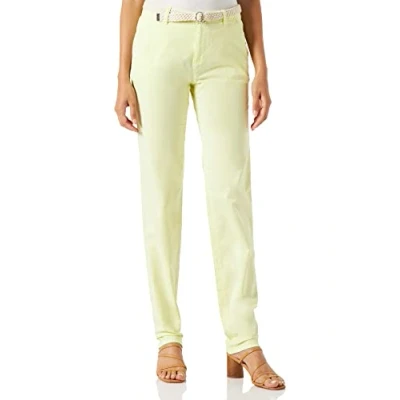 Image of ESPRIT Women&#039;s 032EE1B350 Pants, 320/CITRUS Green, Regular