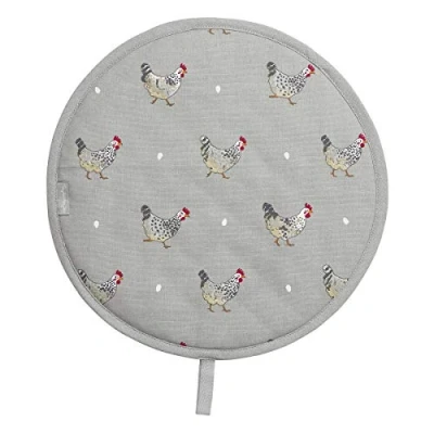Image of Sophie Allport Hob Cover Round Chickens