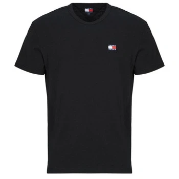 Image of Tommy Jeans Badge TEE Basic Tshirt, Men&#039;s, Size: 34, Black