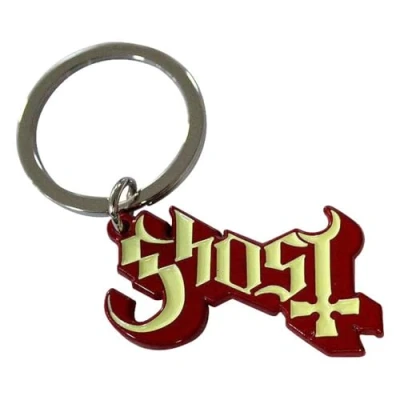 Image of Ghost Band Logo Red Shadow Keyring Keychain One Size