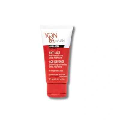 Image of Yonka for Men Age Defense Moisturiser 40ml Anti Ageing Daily Face Cream Dry and Mature Skin Ultra Hydrating, Prevents Wrinkles, Pollution, Antioxidant Natural Origin