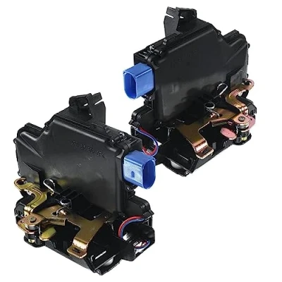 Image of Frankberg 2X Door Lock Actuator Front Compatible with C.a.d.d.y MK III 2004 2015 Polo 9N 2001 2009 New Beetle 1998 2010 Cordoba 6L2 2002 Ibiza Replace# 3B1837016CC 3B1837015AQ