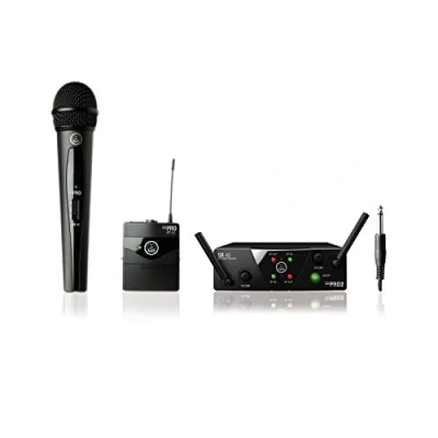 Image of AKG WMS40 Mini Dual Mix Wireless System Microphone/Instrument, ISM/CH70