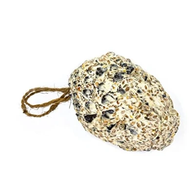 Image of Chubby Wild Bird Food Suet &amp; Seed Hanging Pine Cone