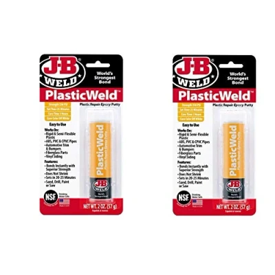 Image of J B Weld 8237 HfEanL PlasticWeld Plastic Repair Epoxy Putty, 2 Oz