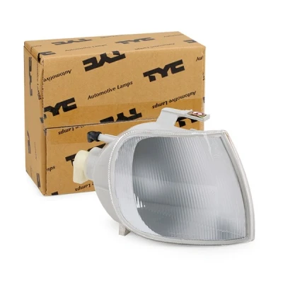 Image of 6N0953042C, 6N0953050A, 6N0953050C Turn Signal TYC 18 3587 15 2 white Right Front with bulb holder VOLKSWAGEN: Polo III Hatchback