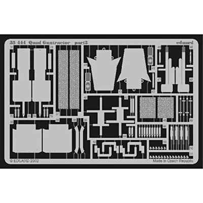 Image of Eduard 35444 Model Building Accessories Ford Fat 2 Quad Gun Tractor Photo Etching kit