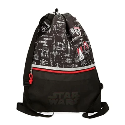 Image of Star Wars Space Mission Double Compartment Laptop Backpack, black, Drawstring bag